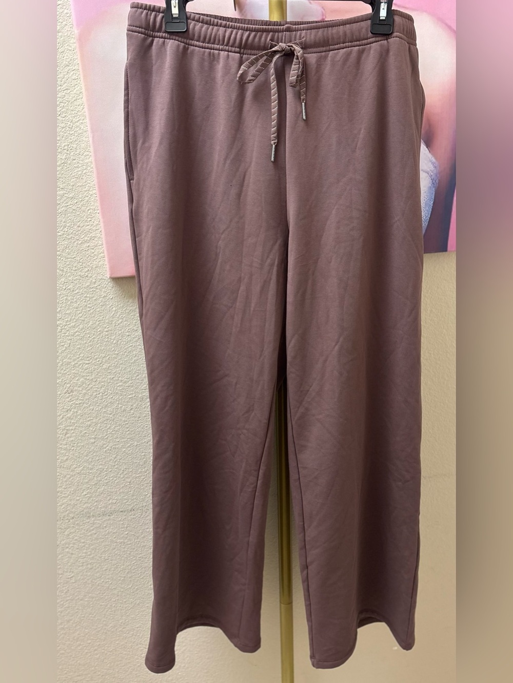 We Wander Wandersoft Fleece Wide Leg Sweatpants - L
